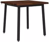 vidaXL Live Edge Esstisch 80 x 80 x 75 cm Massivholz Akazie