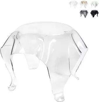 Multiplex Drappeggi Beistelltisch rund, Plexiglas transparent, 60cm (20684-23800)