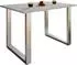 VCM Xona U Esstisch 140x80x76cm, silber/grau