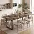 HomCom Ausziehbarer Esstisch 140/180x80cm, 6-8 Personen (83A-389V00RB)