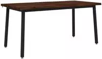 vidaXL Live Edge Esstisch 140 x 90 x 75 cm Massivholz Akazie