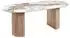 ebuy24 Isa Esstisch, Keramikplatte, weiß/braun (46-2203137)