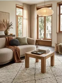 KADIMA DESIGN Mumbai Couchtisch Massivholz Akazie, quadratisch, 60x60x40cm