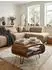 KADIMA DESIGN WL5.603 Couchtisch Sheesham Massivholz, Metallgestell, 55x55x38cm (WL5.603)
