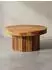 KADIMA DESIGN Couchtisch rund, Sheesham Massivholz, braun, 60x30x60cm