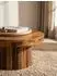 KADIMA DESIGN Couchtisch rund, Sheesham Massivholz, braun, 60x30x60cm