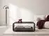 WFL GROUP Sora Couchtisch 100x50x41cm, Beton Dunkelgrau, schwarzes Metallgestell (800002023132)