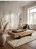 KADIMA DESIGN Couchtisch Akazie Massivholz & Metall, braun/schwarz, 130x59x25cm