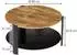 VICCO Couchtisch Navo, Eiche rustikal/schwarz, 80x80cm