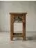 KADIMA DESIGN Kalkutta Beistelltisch Massivholz mit Schublade, 30x30x50cm