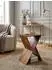 KADIMA DESIGN Beistelltisch X-Form Sheesham Massivholz mit Ablagen, 43x60x30cm