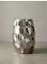 KADIMA DESIGN Beistelltisch rund, Aluminium, Hammerschlag, silber, 30x47cm