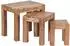 KADIMA DESIGN Mumbai Satztisch 3er Set, Akazie Massivholz, Landhausstil