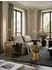 KADIMA DESIGN Beistelltisch rund, Aluminium gold Hammerschlagoptik, 43x59x43cm