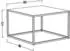 Mäusbacher Lino Couchtisch Asteiche, schwarzes Metallgestell, 80x45x80cm (6606-CT-80x80)