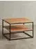 KADIMA DESIGN Couchtisch Akazienholz Metall, quadratisch, 60x60x41cm, Industrial