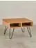 KADIMA DESIGN Couchtisch Akazie Massivholz & Metall, quadratisch, 60x60x40cm
