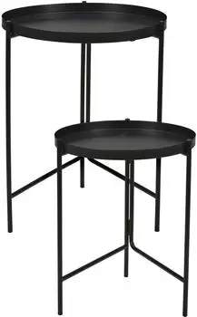 Home & styling collection Beistelltische aus Metall, &Oslash;31cm / &Oslash;36cm, 2er-Set (HX9200270)