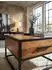 KADIMA DESIGN Couchtisch WL5.623 Sheesham/Metall Industrial 65x38x65cm braun (WL5.623)