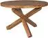 KADIMA DESIGN BOHA runder Esstisch Sheesham Massivholz, dunkelbraun Ø120x75cm