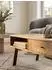 KADIMA DESIGN SIKAR Couchtisch Mango Massivholz, braun, 95x42x50cm (SIKAR)