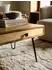 KADIMA DESIGN BAGLI Couchtisch Akazienholz, Metallbeine, 110x60x40cm