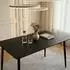 Idimex Nora Esstisch rechteckig, MDF/Metall, schwarz, 120x80cm (800001489918)