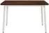 vidaXL Esstisch 120x80x75cm Akazien-Massivholz, dunkelbraun/weiß