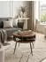 KADIMA DESIGN Couchtisch Sheesham Massivholz & Metall, rund, 60x45x60cm