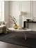 KADIMA DESIGN Couchtisch oval weiß Marmor-Optik, Metall-Gestell, 120x40x60cm