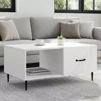 vidaXL Couchtisch Wei&szlig; 90 x 50 x 40 cm Holzwerkstoff