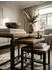 KADIMA DESIGN AKOLA Beistelltisch 3er-Set, Sheesham Massivholz, Metallbeine