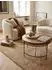 KADIMA DESIGN Couchtisch rund Akazie Massivholz/Metall 62x40x62cm (4255632587580)