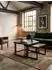 KADIMA DESIGN Couchtisch 2er-Set, Mango-Massivholz, Metall, dunkelbraun (800001018526)