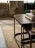 KADIMA DESIGN Couchtisch 2er-Set, Mango-Massivholz, Metall, dunkelbraun (800001018526)