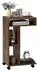 HomCom Beistelltisch C-Form 4 Regale mit Rollen 40x30x69cm rustikal-braun