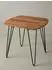 KADIMA DESIGN Esstisch quadratisch Sheesham Massivholz, Metallbeine, 80x80x76cm
