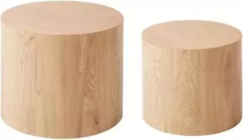 Beliani MANTI 2er-Set Couchtische, hellbraun