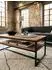KADIMA DESIGN Couchtisch Akazienholz Metall 100x60x45cm Industrial mit Stauraum