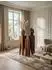 KADIMA DESIGN Beistelltisch 3er-Set, Sheesham Massivholz, quadratisch, dunkelbraun, 25x25x100cm