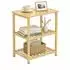 HomCom Beistelltisch 3 Ebenen Bambus, 30x50,5x40,6cm