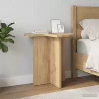 vidaXL Beistelltisch 2 stk. Artisan-Eiche &Oslash; 39 x 38 cm Holzwerkstoff