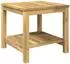 vidaXL Couchtisch Massivholz Akazie, weiß gewaschen, 48,5x49x45cm