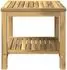 vidaXL Couchtisch Massivholz Akazie, weiß gewaschen, 48,5x49x45cm
