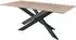 set one by Musterring Esstisch SET ONE BALTIMORE 200x75x100cm beige schwarz