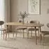 Idimex LAMISA 120-200 x 80 cm mit ausziehbarer Tischplatte braun