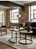 KADIMA DESIGN Couchtisch 2er-Set, Mango Massivholz & Metall, rund, industrial (800001018483)