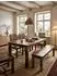 KADIMA DESIGN Kalkutta Esstisch rechteckig 120x70x76cm Bootsholz Shabby Chic