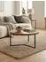 KADIMA DESIGN Couchtisch rund, Akazie Massivholz & Metall, 60x60x38cm