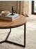 KADIMA DESIGN Couchtisch rund, Akazie Massivholz & Metall, 60x60x38cm